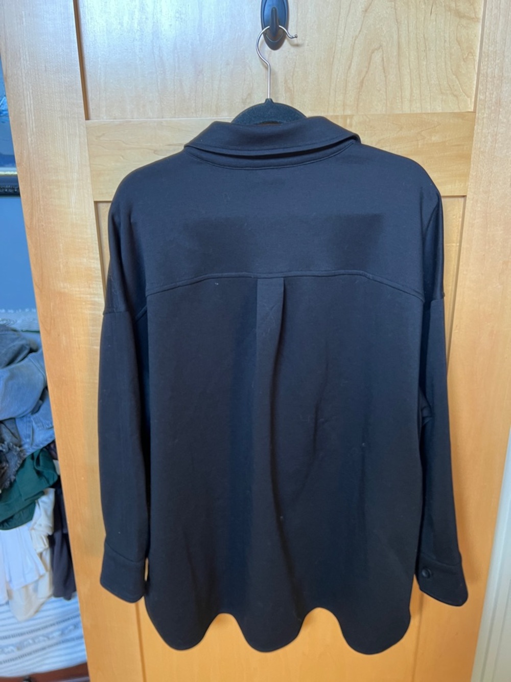 Athleta Black Lightweight Shirt Jacket - Picture 3 of 3